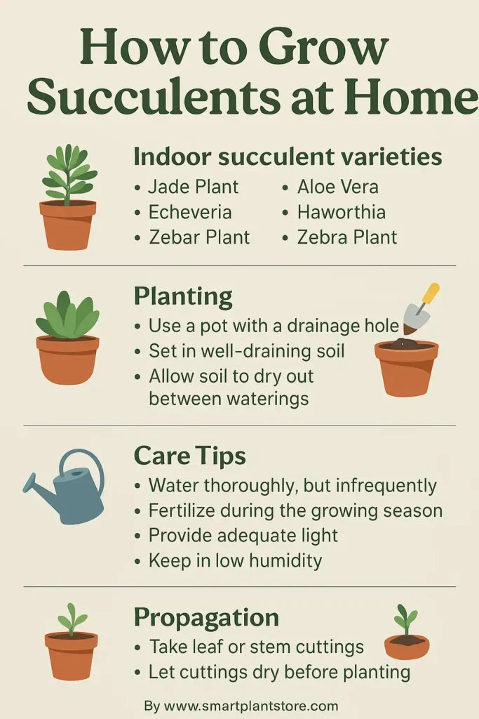 how to grow succulents at home